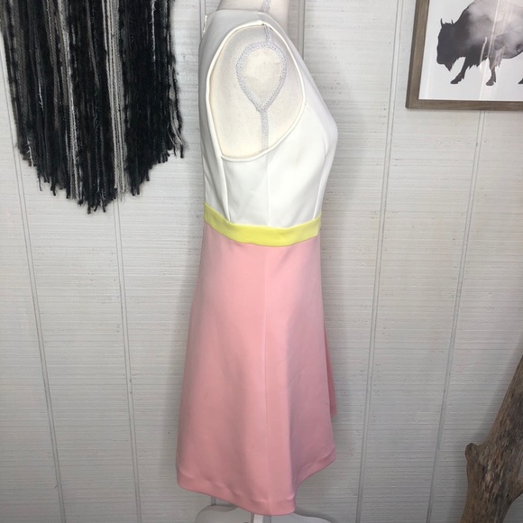 ERIN by Erin featherston color block yellow and off white dress NWT - Picture 8 of 17